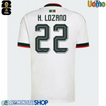 Maglie da calcio Messico Hirving Lozano #22 Seconda Maglia Mondiali 2026  Manica Corta